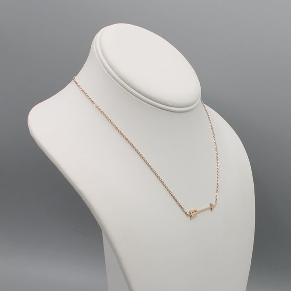 Arrow love bar necklace rose gold tone - Picture 4 of 6